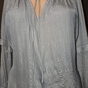 Current Air Textured Gray Blouse